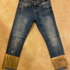 Anthropology slim boyfriend jeans